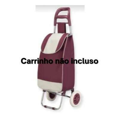 Capa Bolsa Saco de Tecido p/ Carrinho de Feira Carrinho de Compras NÃO INCLUI CARRINHO BOLSA DE CARRINHO