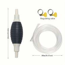 Portable Gasoline Pump Kit - Includes Rubber Hose; For Holiday Celebrations/RV Camping/Repair Fluid Transfer; Suitable For Fuel, Oil And Water Pumping - Multicolor - View 6