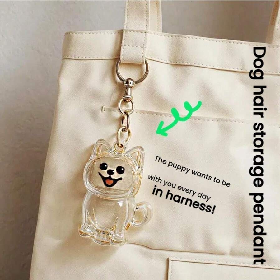 Colgante, llavero y accesorio para bolso con colección de pelo de perro adorable, cápsula coleccionable, decoración conmemorativa y creativa de mascota de dibujos animados