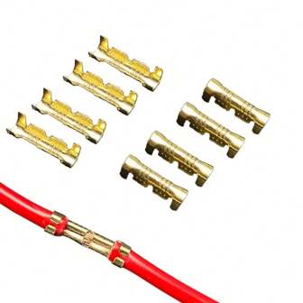 Tongliao 60/120 piezas Conectores de cable eléctrico en forma de U 453 Inserto en frío Conector de cable Pequeños terminales dentados eléctricos 0.3 -2.5mm²