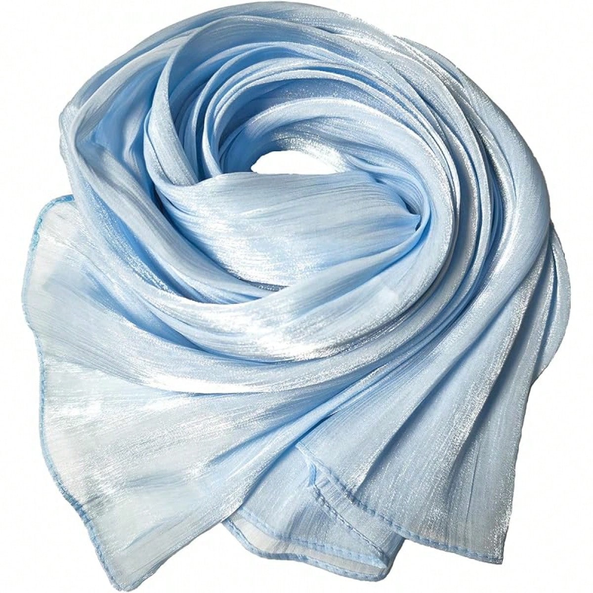 Women Premium Hijab Head Scarf Lightweight Shimmer Scarves Crepe Wedding Shawls And Wraps For Evening Dresses Shinyhalloween