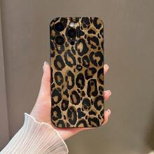 Cheetah,Leopard Print 1pc Matte Soft TPU Phone Case With UV Printed Cute Black & Yellow Leopard Skin Pattern, Compatible With IPhone 11, 12, 13, 14 Pro Max, 15 Plus, 16 Pro And Galaxy S25 Ultra, S24 Plus, S23 FE, S22, A55, A54, A53, A06, A05S, A15, A14, A35 Phones - Multicolor - View 1