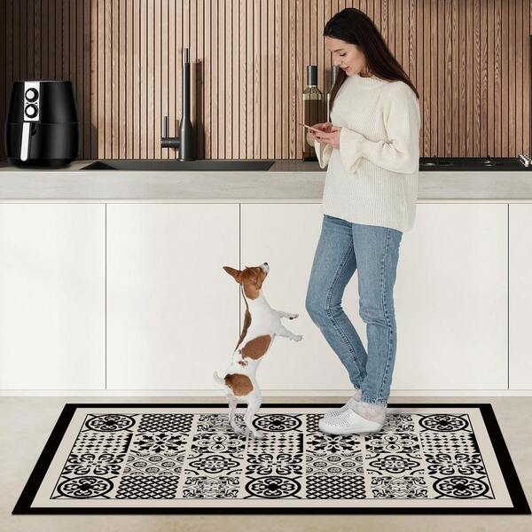 MADE IN TURKEY Pearl Digital Antypoślizgowy Dywan Turecki – AL4008 Miękki w dotyku, zmywalny dywan z antypoślizgowym filcowym spodem – Nowoczesna dekoracyjna mata podłogowa, odpowiednia do salonu, sypialni, kuchni, przedpokoju lub przedpokoju – Dostępna w 5 rozmiarach (40*60, 50*120, 50*160, 50*80, 60*100 cm). Szybkoschnący, wysoce chłonny, miękki i wygodny design. Nadaje się do użytku wewnątrz i na zewnątrz.