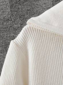 Girls' Turtleneck Long Sleeve Sweater, Autumn/Winter - Apricot - View 4
