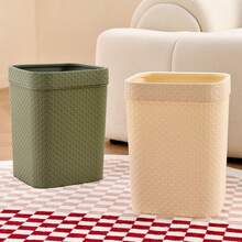 قطعة واحدة من علبة حفش جديدة منسوجة بالقطيفة، مناسبة لغرفة المعيشة والمطبخ والمكتب والاستخدام التجاري، غطاء مقاوم للتسرب بدون غطاء