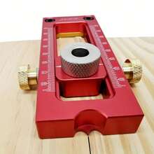 螺丝夹具二合一十字销钻头导向套件可调节木工钻孔打孔器定位器口袋十字斜平头打孔夹具带 5 个钻套 - 床柜螺丝打孔定位器 - 彩色 - 查看 9