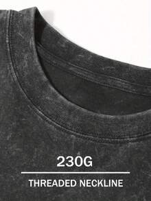 Roost Camo Shield Double-Sided Pattern Print, Fine 230g Washed Old Batik Thickened Pure Cotton T-Shirt, Women's Fashion Casual Premium Pure Cotton T-Shirt, Short Sleeve Round Neck T-Shirt - màu đen - Xem 2