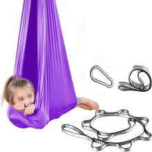 1 stuk sensorische schommel voor kinderen en volwassenen, knuffelschommel voor binnen en buiten, schommelstoel in de vorm van een hangmat voor kinderen, ideaal als cadeau voor een kinderdagverblijf (afmetingen: 150*280 cm)