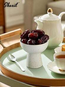 shoxil 1 件陶瓷多用途餐杯、甜点杯、甜点碗 - 非常适合盛放冰淇淋、甜点、小吃和水果 | 非常适合家庭厨房、办公桌、露营旅行、派对自助餐、咖啡厅展示和野餐 - 甜點杯 - 查看 5