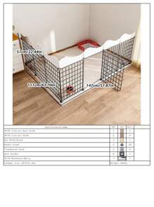 Freestanding Pet Fence, Indoor Home Use, For Small Dogs, Cats, Rabbits And Other Small Animals