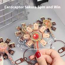 1pc 2025 New Acrylic Rotating Windmill Creative Cartoon Laser Cute Keychain Bag Charm, Gift For Best Friends - Multicolor - View 1