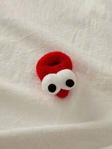 Set de 5 scrunchies de ojos grandes, divertidos y lindos de estilo minimalista y de colores caramelo, con alta elasticidad, adecuados para todo tipo de cabello y ocasiones como el hogar, salidas, viajes y trabajo, un accesorio ideal para mujeres y un regalo perfecto - Multicolor - Ver 6