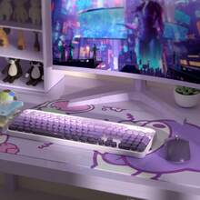 MageGee 2.4G Wireless Keyboard And Mouse Combo, Full-Size Silent Keyboard With Phone Holder And Low-Profile Square Keycaps, 3 DPI Adjustable Wireless Mouse With No Delay, Suitable For PC/Laptop/Tablet/Home Office Typing - Multicolor - View 3