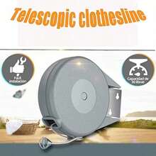 TOCOZOC Tendedero Retractil Tendedero para Ropa Interior y Exteriores de Ajustable de 12 Metros Portatil de Servicio Pesado Tendedero Organizador de Cintos de Pared para Colgar Ropa