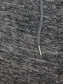 Women's Summer Casual Drawstring Waist Pocket Shorts - Dark Grey - View 5