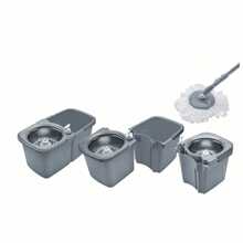 Wiadro plastikowe podwójne i mop obrotowy +zapas