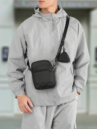 peach tree 男士多功能胸包，带USB充电口，轻便单肩包，手机斜挎包，百搭纯色运动徒步斜挎包，大容量单肩包，防水日常休闲通勤腰包，圣诞节假期上学运动生活必备，春季开学用品，学生必备男士单肩包，毕业徒步旅行配件，防水背包，腰包，手机包，情人节礼物，情人节