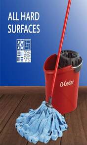Repuesto de mopa de microfibra O-Cedar, azul - 1 unidad (paquete de 1) - Ver 5