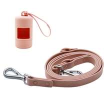 Coleira de PVC para cães com 17 opções de cores | Inclui dispensador de saco para cocô em ABS | Anti-estouro, anti-engasgo, à prova d'água, fácil de limpar | Ganchos giratórios duplos de liga de zinco, acessório para coleira anti-animais de estimação - Multicolorido - Ver 26