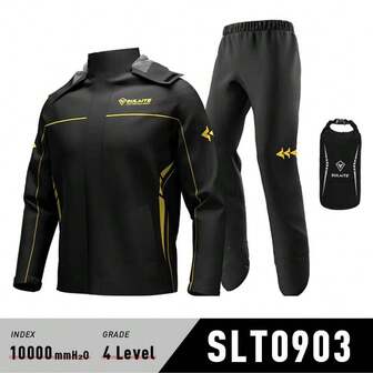 Motorcycle Raincoat Suit Raingear Raincoat Moto Rain Jacket Pants Outdoor Riding Full Body Split Raincoat Trousers Hidden Shoe Cover Motocross Suit Motorcycle Jacket Reflective Strip Raincoat Rider Gifts