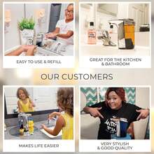 Automatic Soap Dispenser Touchless, No Drip Hand Soap & Dish Soap Dispenser With Adjustable Output, Motion Sensor,8802312 - Màu xám đen - Xem 8