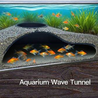 New Creative Single-Hole Pet Habitat For Aquarium, Underwater Cave Tunnel Decoration For Fish And Shrimp Hideouts, Playtime And Resting Area