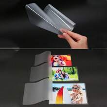 100 piezas de láminas de plástico PET de 3/4/5/6 pulgadas de 100 hojas y 60 micrones para laminación térmica de fotos/tarjetas/fotos