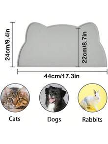 简约纯色硅胶宠物碗垫，家用