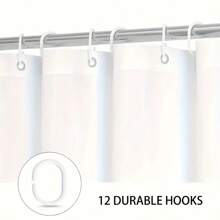 1/4pcs Pink Square Pattern Shower Curtain Set, 70.87x70.87inch Shower Curtain With Floor Mat, U-Shaped Mat, Toilet Seat Mat, With 12 Hooks Bathroom Decor