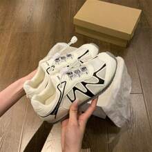 Breathable Sports Shoes Made Of Genuine Leather With A Flat Sole And Mesh For Spring And Summer, Versatile Jogging Shoes For Dads