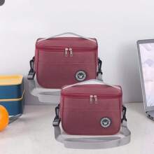 1 pezzo Nuova borsa termica con design senza mani e a prova di perdite, riutilizzabile, adatta per lavoro, campeggio, viaggi, con opzioni multiple per il trasporto, senza contatto con gli alimenti, per il ritorno a scuola, borsa da trasporto da esterno