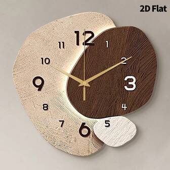 1pc Abstract Creative Decoration Wall Clock, Super Silent Quartz Movement, No Ticking, Suitable For Decorating Clocks In Living Rooms,Bedroom Room, Offices, Restaurant, And Cafes, Perfect Decorative Gift For Friends And Family Home Decor Room Decor