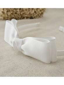 Arco Tiara laço clássico gravata de menina Forrada , babado de fita arquinho cores