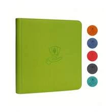 带拉链的交易卡活页夹，12 个口袋卡活页夹，480 个双面口袋卡收集活页夹，卡片相册卡夹，适用于 MTG、TCG、运动卡、游戏卡 - 彩色 - 查看 2