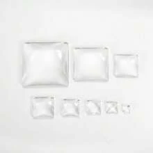 5-50pcs Square Glass Cabochon 6/8/10/12/14/16/18/20/25/30/40 Mm Transparent Clear Flatback Cameo Jewelry Making Accessories - Glass - View 10