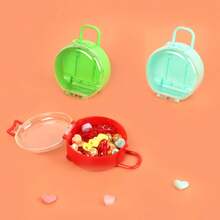 1pc Mini Suitcase Candy Box Round Snack Container For Wedding Bridal Shower & Party Decoration Practical Small Gift Box Blue - Multicolor - View 7