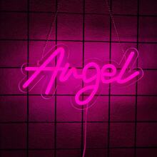 女王、嘿女孩、美女、天使、你真的很漂亮、快乐、欢乐时光、发生的地方霓虹灯标志、粉色 LED 霓虹灯标志用于墙壁装饰 USB 供电霓虹灯用于卧室漂亮女孩美学房间宿舍装饰派对礼物、万圣节、感恩节、情人节、圣诞节礼物 - 多色光 - 查看 14