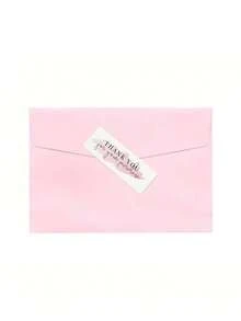 120Pcs/Roll, Rectangular Thank You For Your Order Sticker, Label Sticker, Packaging For Small Business, Order, Decoration, Gifts - Pink - View 3