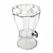 3.5 Gallon Shatterproof Tritan Beverage Dispenser With Removable Ice Cone And Party Top