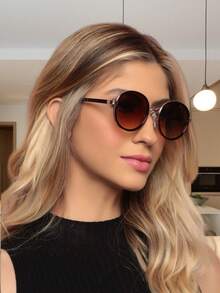 Women Fashion Glasses - Màu Đỏ Sâu - Xem 1