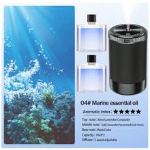 Máquina de aromaterapia con conexión USB para montaje en vehículo, difusor de aceites esenciales de escritorio, máquina de aromaterapia para rociar habitaciones de hotel, desodorización de baños y difusor de aire para salas de estar y dormitorios con modo silencioso. Disponible con 5 tipos de aceites esenciales. Ambientador de coche con batería recargable por USB, adecuado para el hogar, el coche, espacios pequeños, nuevos accesorios para coche, decoración exterior y decoración del jardín.