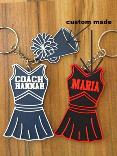 Customized Cheerleader Accessories, Keychain, Card Case, Cheerleading Team Spirit Gift For Daughter, Back-To-School Cheerleader Competition Gift