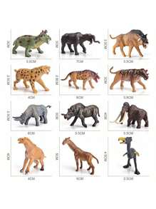 逼真的野生动物模型套装，家居/办公室桌面装饰