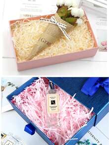 1 包，20 克拉拉菲草礼盒填充物，创意填充草，适用于生日、婚礼和伴娘礼物，绉纸剪纸巾，手工纸屑拉菲草纸填充物，复活节礼物，生日派对装饰 - 20g - 查看 5