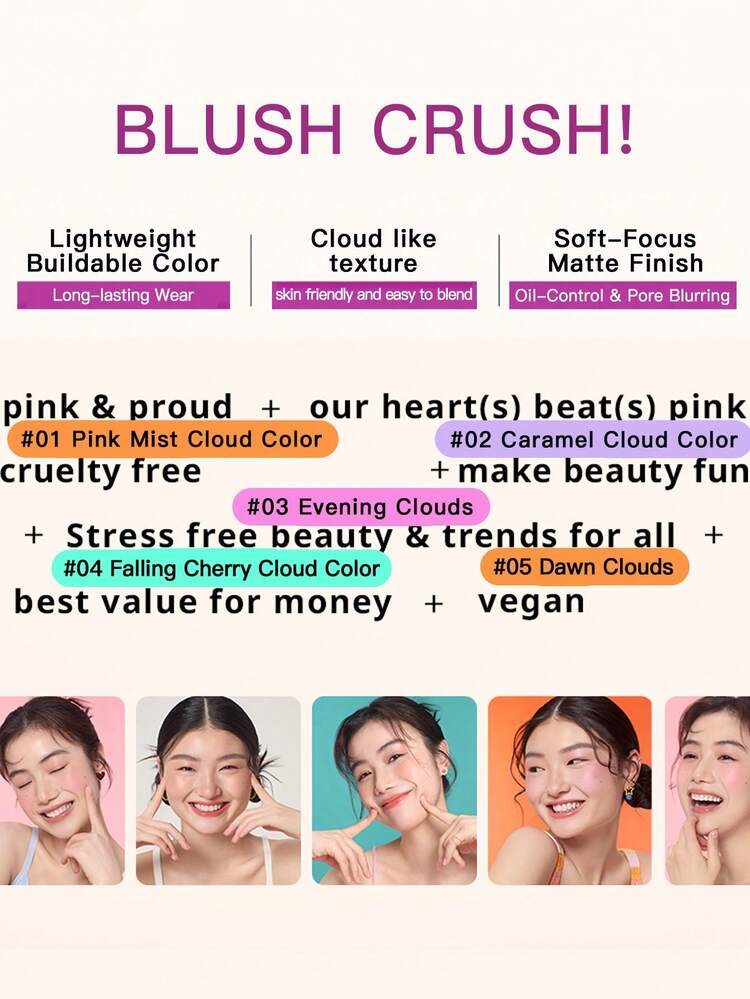 Phấn má hồng Essence Cardiac Powder Blusher / Essence Blush Crush! - Coral Cloud - 4.5g - Đám mây san hô - Xem 3