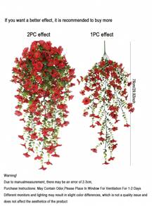 1 件人造紫罗兰壁挂花，户外人造植物，垂直藤曼假花，适用于秋季万圣节装饰、房间、家居、卧室、户外、厨房、毕业装饰、圣诞节、户外露台装饰、DIY 婚礼装饰、墙壁装饰、紫罗兰、门廊、阳台、花盆、露台、家庭花园装饰