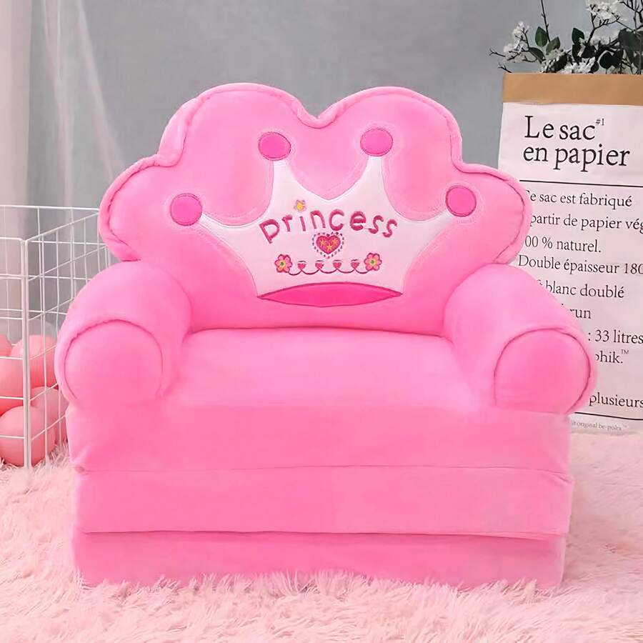 Foldable Kids Sofa Bed, 2 In 1 Toddler Folding Sofa, Kids Sofa Chair Bed, Living Room Kids Chair, Soft Touch Sofa Bed, Kids Nap Bed, Cute Cartoon Kids Sofa Chair Bed, Gift For Boys And Girls, Suitable For 3-4 Years Old Kids, Kids Sofa For Playroom Bedroom Living Room