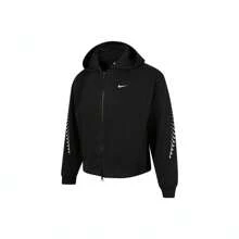 Nike Teenage Boys' Casual Sports Style Logo Print Zip-Up Hooded Jacket - Black - View 1