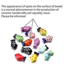10 piezas/Paquete Cuentas de cerámica con mariposa pintada a mano, cuentas sueltas de varios estilos 17x13mm, elegante casual y adorable estilo infantil, colorido verano hecho a mano DIY para elaborar pulseras, collares, joyas, colgantes y accesorios
