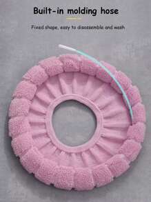 1 buc. Husă universală pentru scaun de toaletă cu model creativ de dovleac, pernă lavabilă pentru toaletă, decor pentru baie